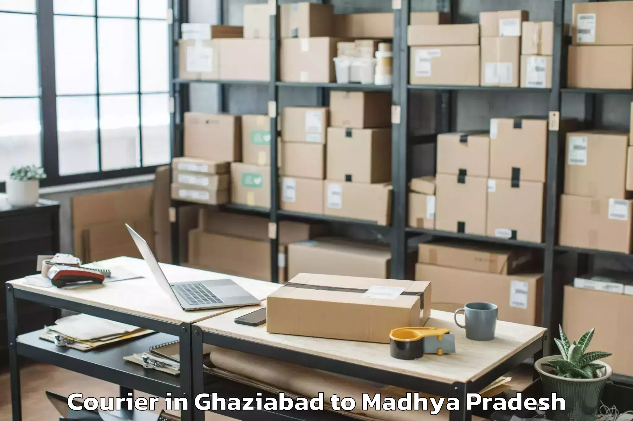 Reliable Ghaziabad to Dhana Courier